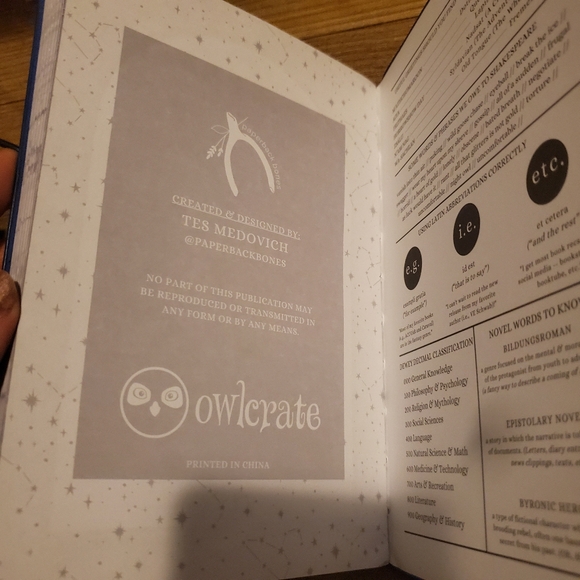Owlcrate Celestial Reading Planner book - Picture 11 of 11